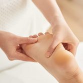 Relieving feet massage